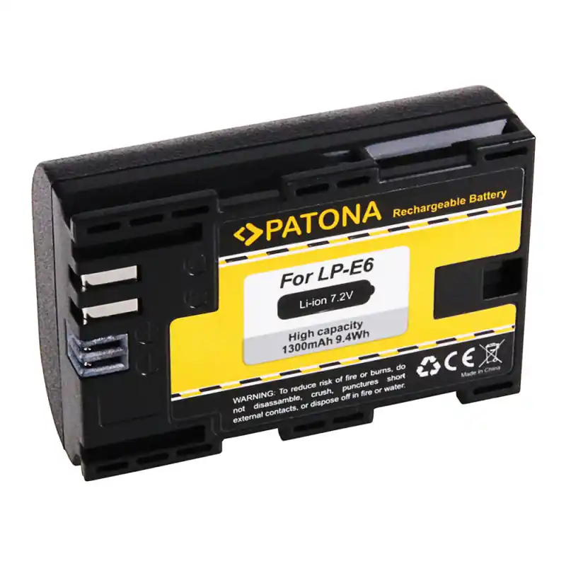 Batteria LP-E6 / LP-E6N per Canon EOS 5D Mark III / EOS 5D Mark II / EOS 7D, 1300 mAh