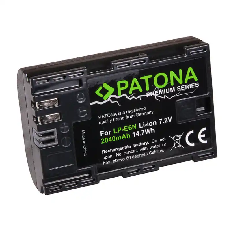 Batteria LP-E6 / LP-E6N per Canon EOS 5D Mark III / EOS 5D Mark II / EOS 7D, 2040 mAh