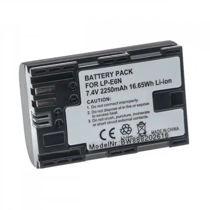 Batteria LP-E6 / LP-E6N za Canon EOS 5D Mark III / EOS 5D Mark II / EOS 7D, 2250 mAh