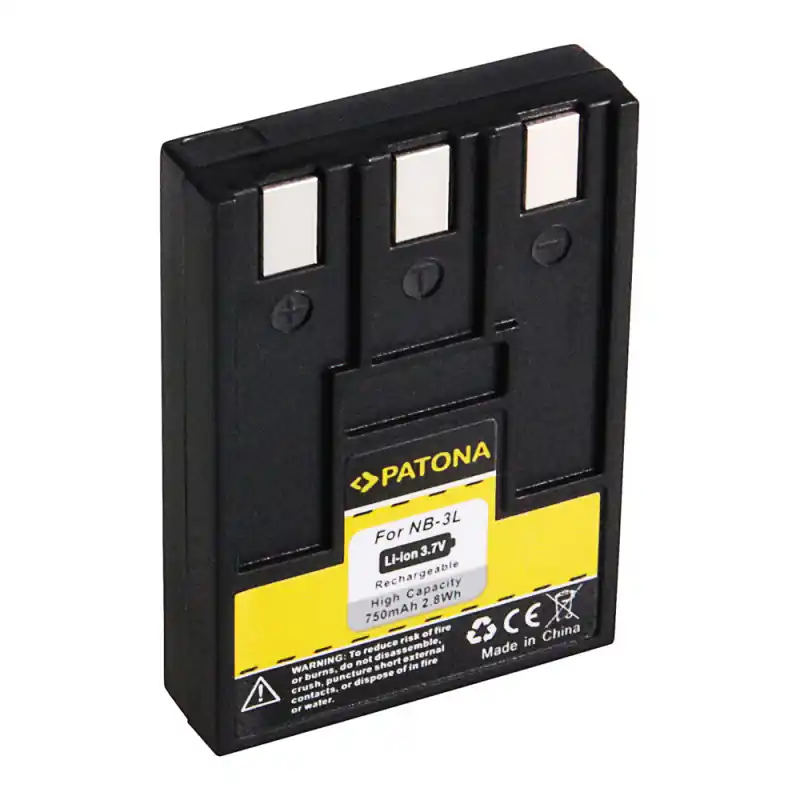 Batteria NB-3L per Canon Digital Ixus 700 / PowerShot SD100 / PowerShot SD500, 750 mAh