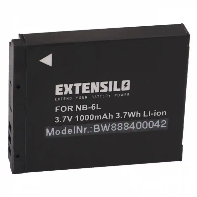 Batteria NB-6L per Canon PowerShot D10 / IXUS 300 HS, 1000 mAh