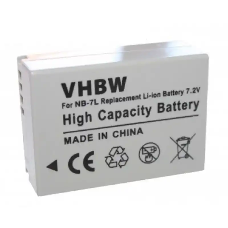 Batteria NB-7L per Canon PowerShot G10 / G11 / G12 / Powershot SX30, 700 mAh
