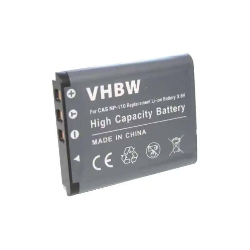 Batteria NP-110 / BN-VG212 per Casio Exilim EX-Z2000 / EX-Z2300 / JVC Everio GZ-V500 / GZ-VX700, 750 mAh