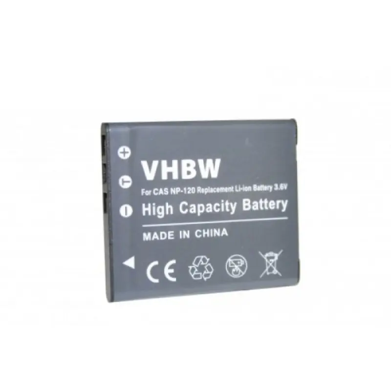 Batteria NP-120 per Casio Exilim EX-S200 / EX-ZS10 / EX-ZS30, 600 mAh