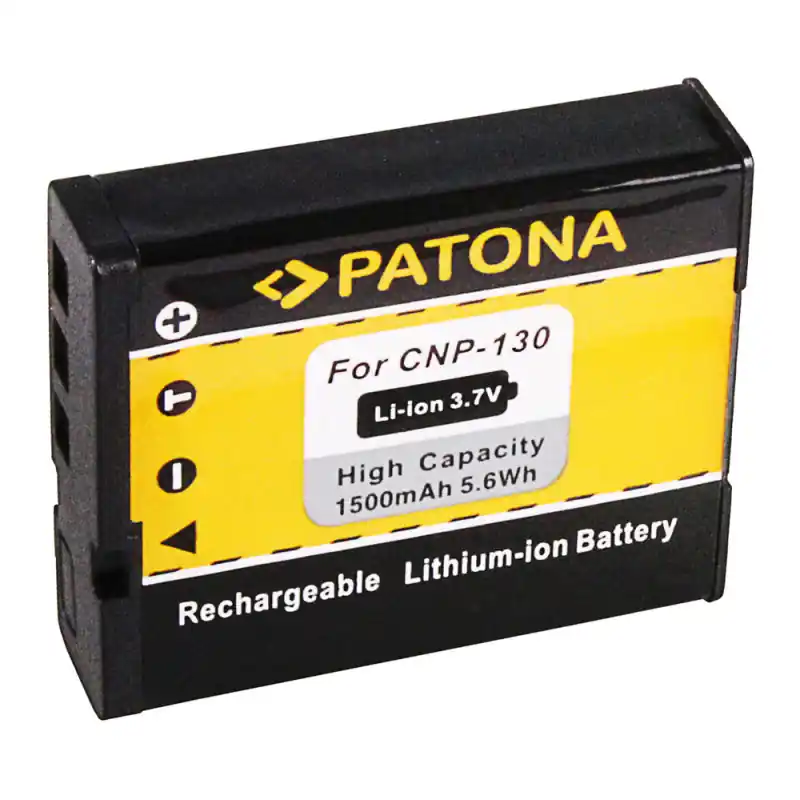 Batteria NP-130 per Casio Exilim EX-H30 / EX-ZR100 / EX-ZR200, 1500 mAh
