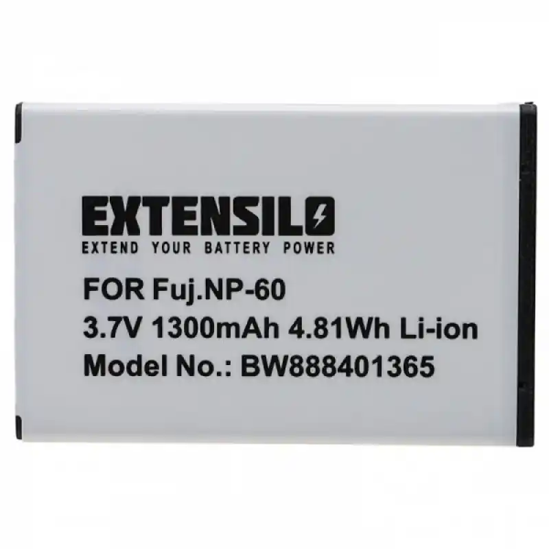 Batteria NP-30 Casio / NP-60 Fuji / KLIC-5000 Kodak, 1300 mAh