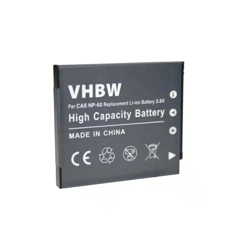 Batteria NP-60 per Casio Exilim EX-FS10 / EX-S12 / EX-Z90, 550 mAh