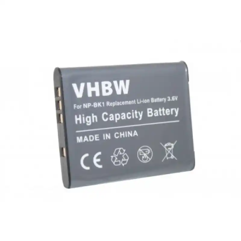 Batteria NP-BK1 per Sony CyberShot DSC-S750 / DSC-S950 / DSC-W370, 600 mAh