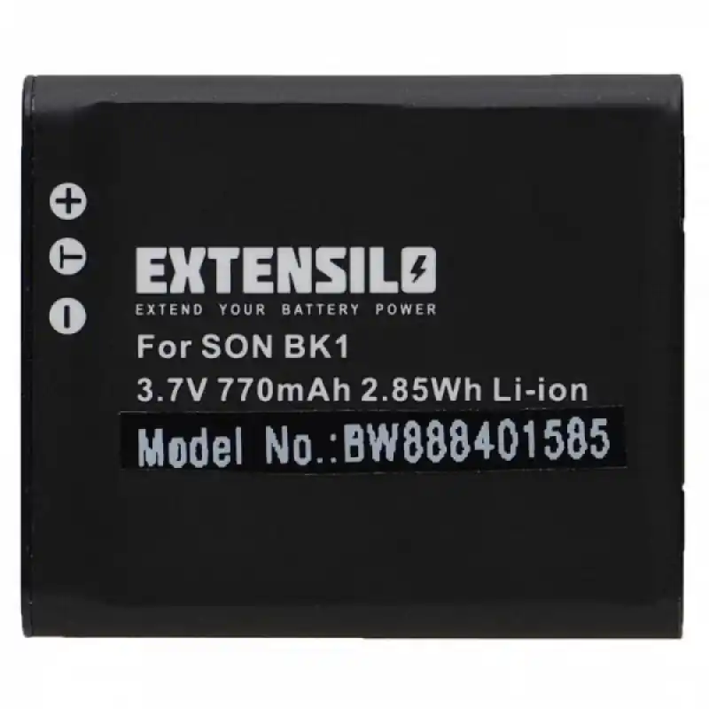 Batteria NP-BK1 per Sony CyberShot DSC-S750 / DSC-S950 / DSC-W370, 770 mAh