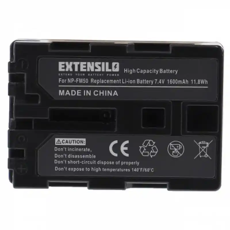 Batteria NP-FM50 per Sony CCD-TRV106K / CCD-TRV108, 1600 mAh