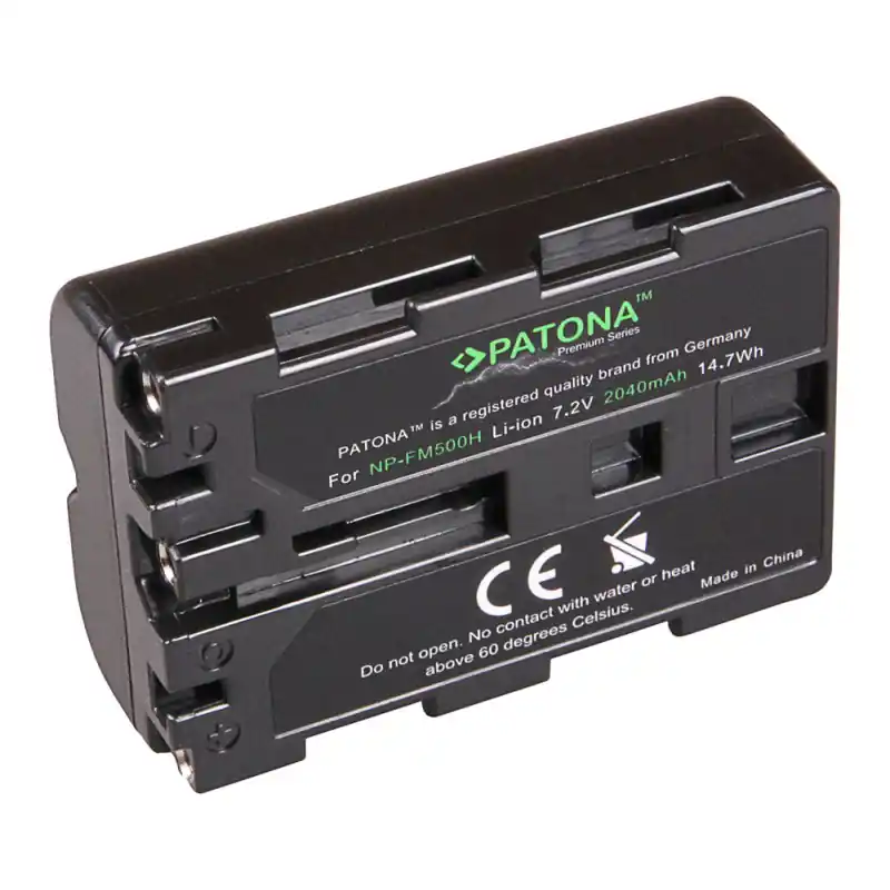 Batteria NP-FM500H per Sony Alpha 57 / 65 / 77 / 99, 2040 mAh