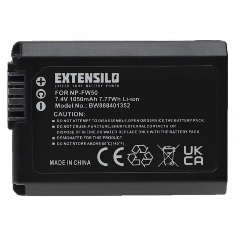 Batteria NP-FW50 per Sony NEX-3 / NEX-5 / NEX-6, 1050 mAh