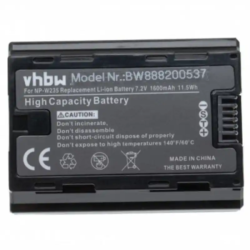 Batteria NP-W235 za Fuji FinePix XT4, 1600 mAh