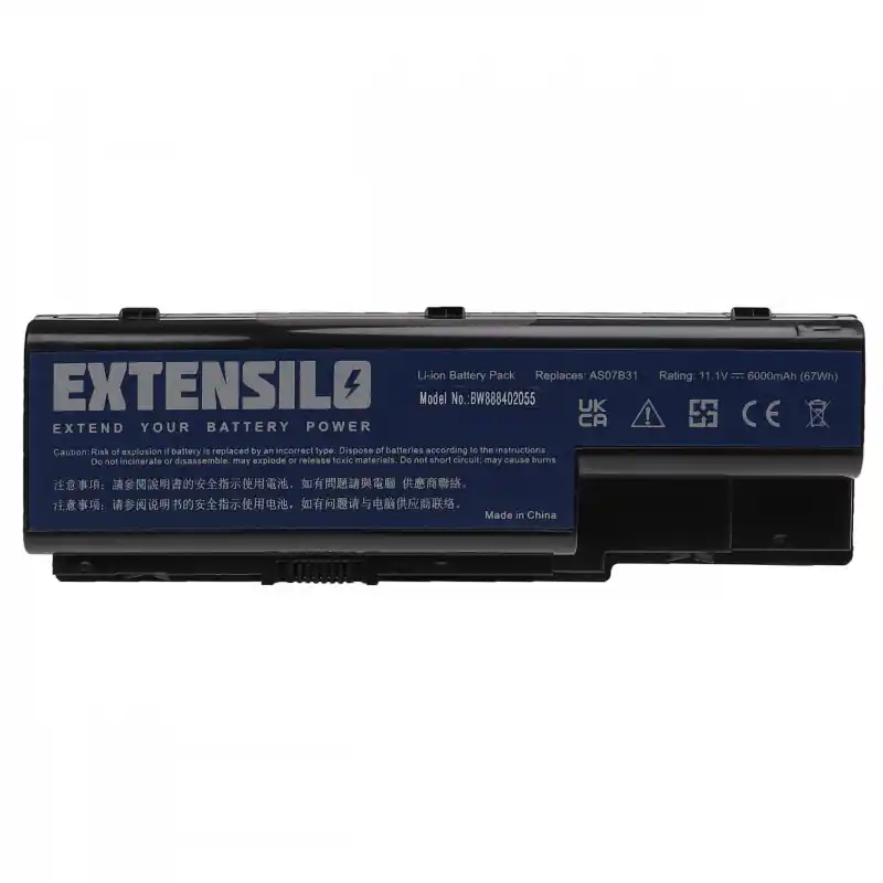 Batteria per Acer Aspire 5200 / 5300 / 5500, 11.1 V, 6000 mAh