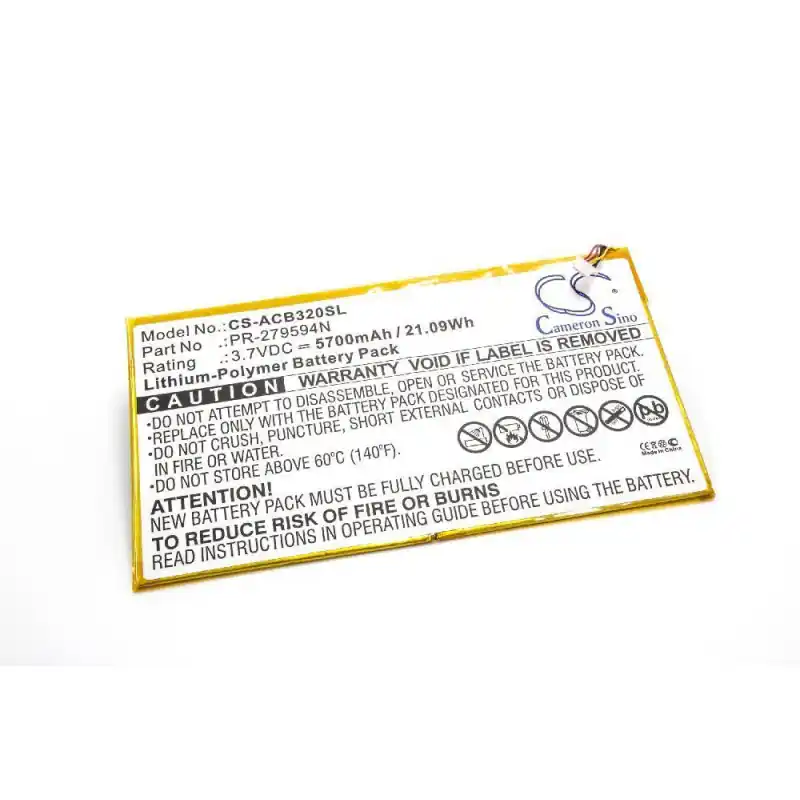 Batteria per Acer Iconia One 10 / B3-A20, connetore 5-pin, 5700 mAh