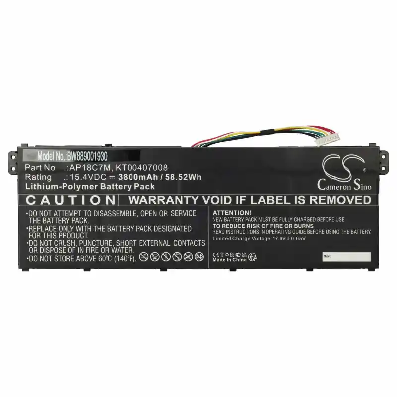 Batteria per Acer Swift 5 SF514-54GT-595G, 3800 mAh