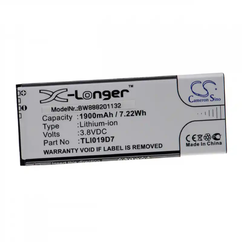 Batteria per Alcatel 1 Dual SIM TCL / U3A, 1900 mAh