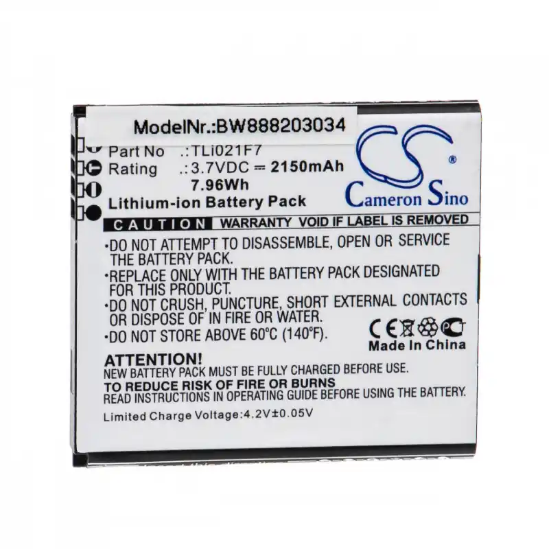 Batteria per Alcatel EE70 / EE Mini 2 4G LTE, 2150 mAh