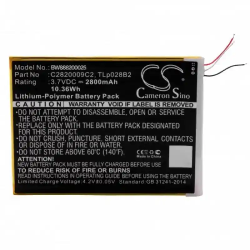 Batteria per Alcatel One Touch Pixi 3 7.0, 2800 mAh