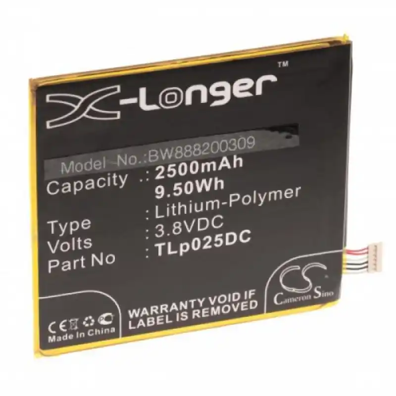 Batteria per Alcatel One Touch Pixi 4 6.0, 2500 mAh