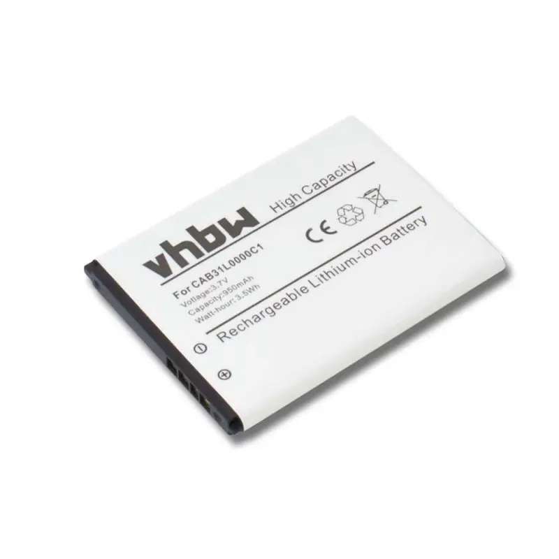 Batteria per Alcatel OT-155 / OT-282 / OT-890, 900 mAh