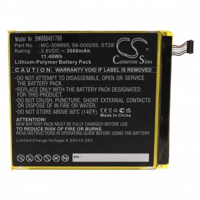 Batteria per Amazon Kindle Fire HD 10, 3000 mAh