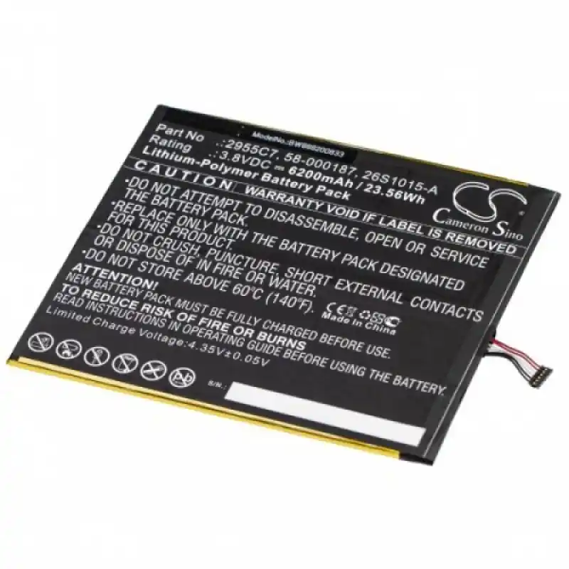 Batteria per Amazon Kindle Fire HD 10.1, 6200 mAh