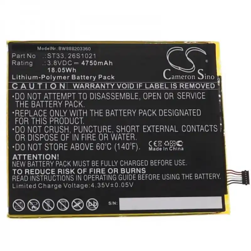 Batteria per Amazon Kindle Fire HD 8, 4750 mAh