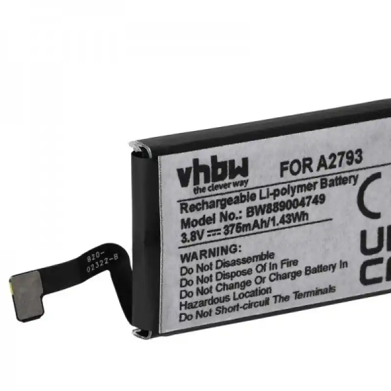 Batteria per Apple Airpods 3, A2793, 375 mAh
