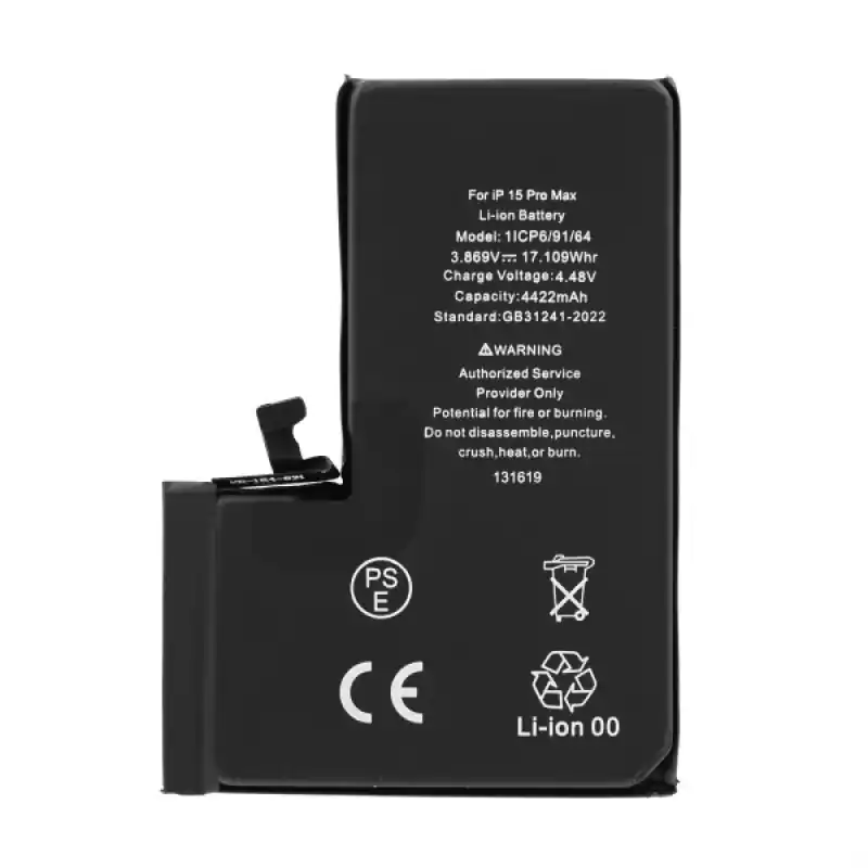 Batteria per Apple iPhone 15 Pro Max, originale (OEM), 4422 mAh