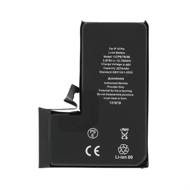 Batteria per Apple iPhone 15 Pro, originale (OEM), 3274 mAh