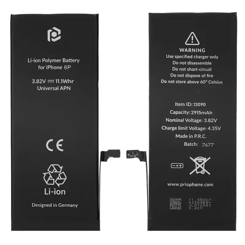 Batteria per Apple iPhone 6 Plus, 2915 mAh, con nastro adesivo