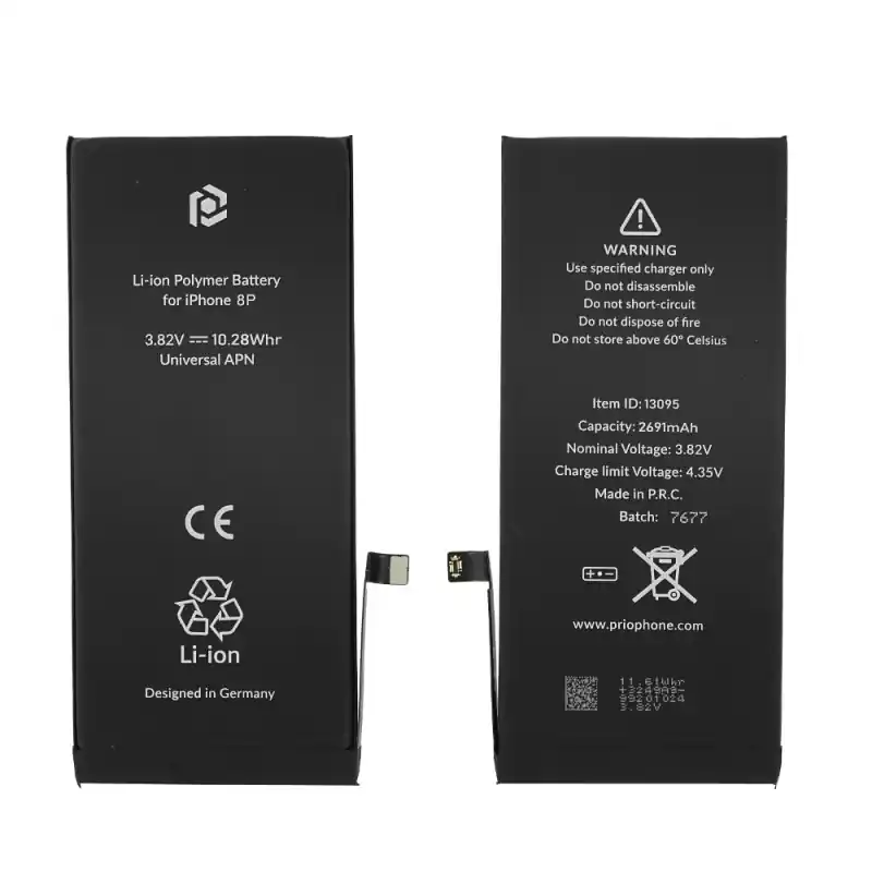 Batteria per Apple iPhone 8 Plus, 2675 mAh, con nastro adesivo
