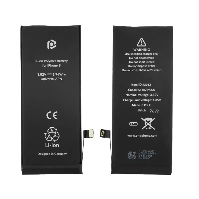Batteria per Apple iPhone 8, 1821 mAh, con nastro adesivo