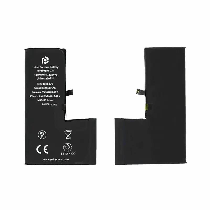 Batteria per Apple iPhone XS, 2600 mAh, con nastro adesivo