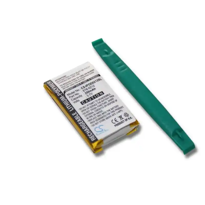 Batteria per Apple iPod Shuffle G1, 250 mAh