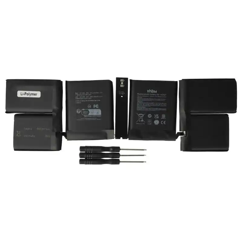 Batteria per Apple MacBook Pro 16" Retina Display / A2485, 5600 mAh
