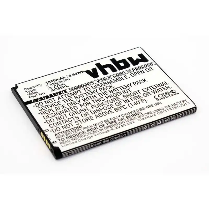 Batteria per Archos 50 Platinum, 1800 mAh