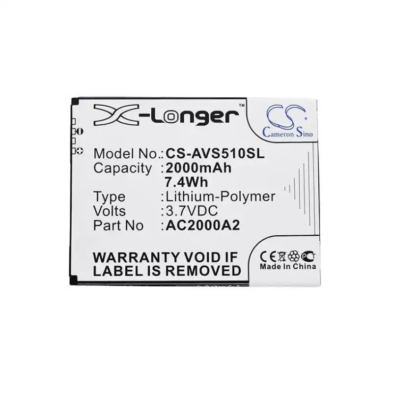 Batteria per Archos 50c Oxygen, 2000 mAh