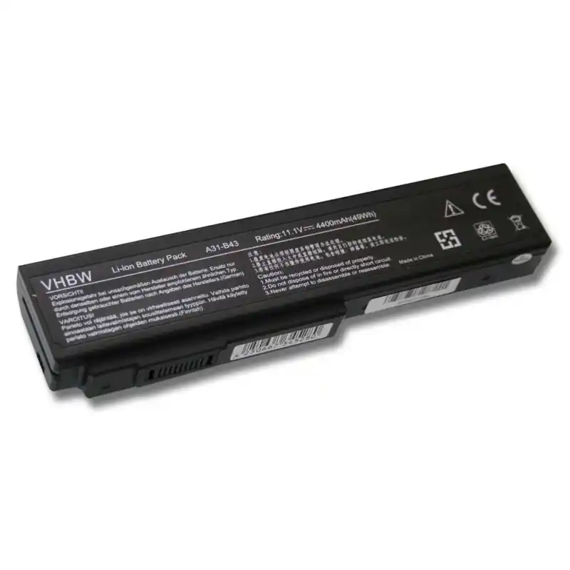 Batteria per Asus A31 / B43, 4400 mAh