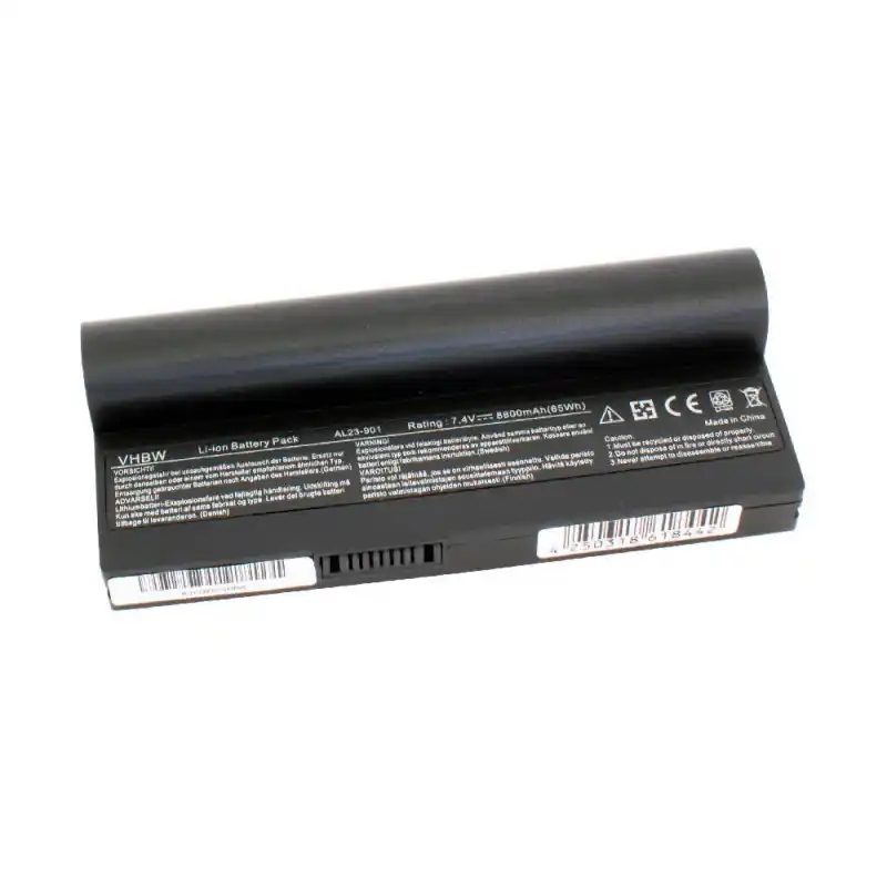 Batteria per Asus Eee PC 1000 / 1000H / 901 / 904, nero, 8800 mAh