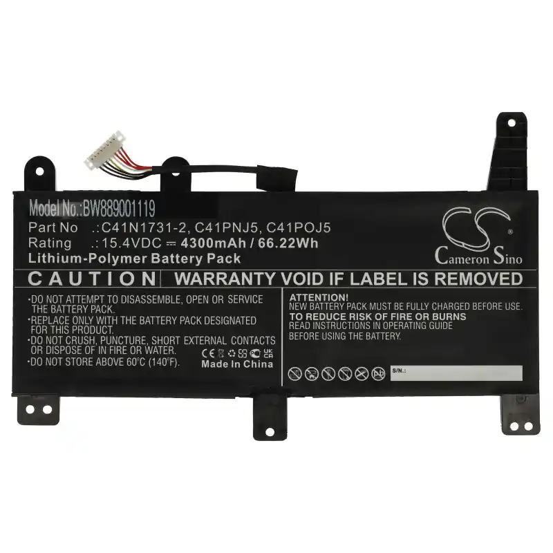 Batteria per Asus G531GU / G731GU / G712LU, C41N1731-2, 4300 mAh