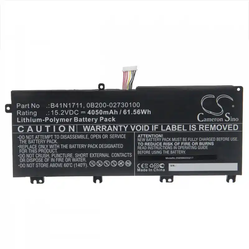 Batteria per Asus GL503 / GL703 / FX503, B41N1711, 4050 mAh
