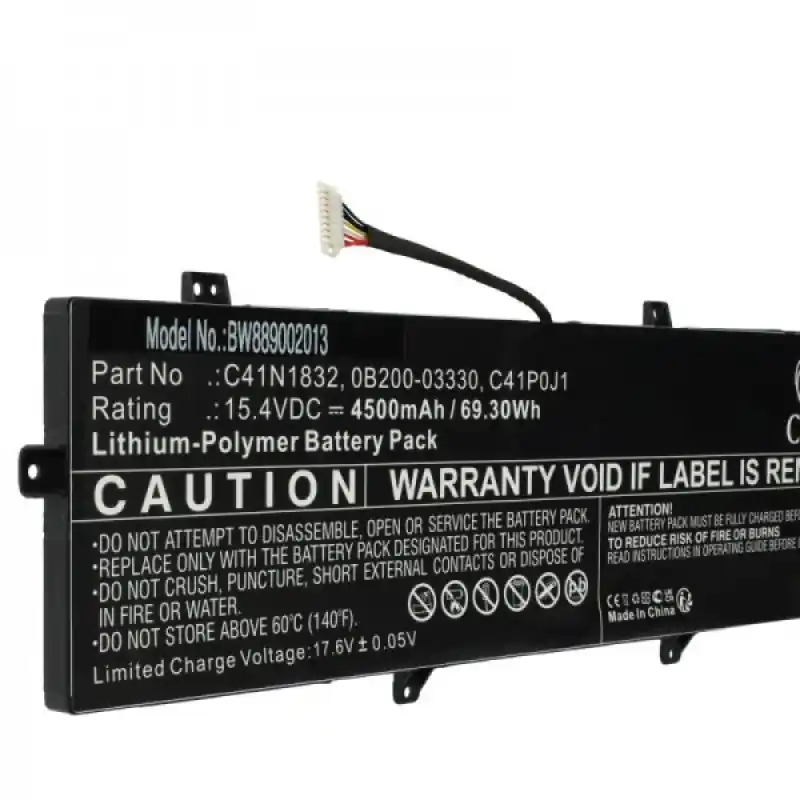 Batteria per Asus P3540FB / P3548FB / PE574FB, C41N1832, 4500 mAh