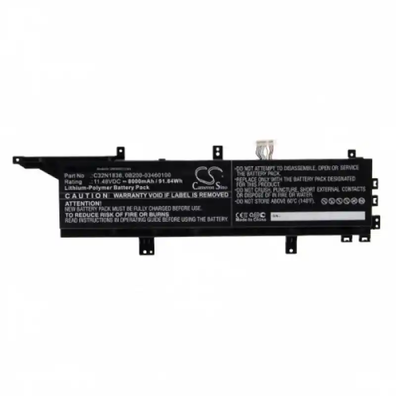Batteria per Asus ProArt StudioBook Pro X W730G5T, C32N1838, 8000 mAh