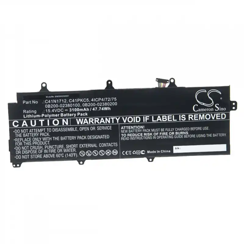 Batteria per Asus ROG Zephyrus GX501VS-XS71, C41N1712, 3100 mAh