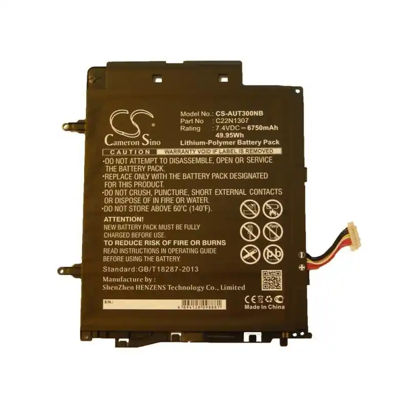 Batteria per Asus Transformer Book T300, C22N1307, 6750 mAh