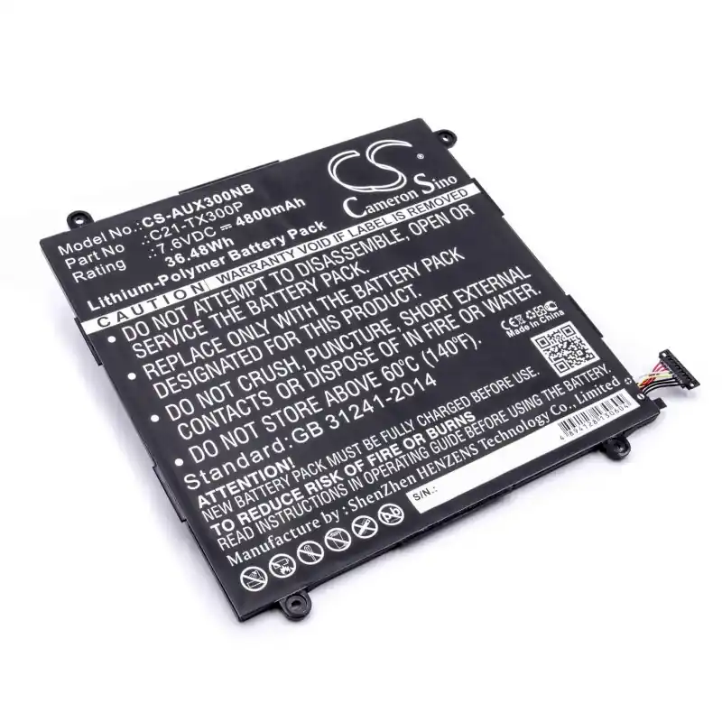 Batteria per Asus Transformer Book TX300CA, C21-TX300P, 4800 mAh