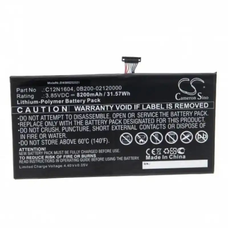 Batteria per Asus Transformer Mini T101H / T103HA, C12N1604, 8200 mAh