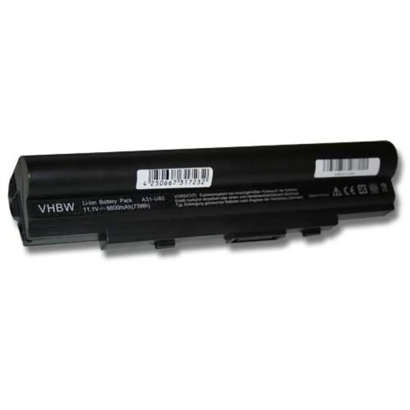 Batteria per Asus U20 / U30 / U50 / U80, 6600 mAh